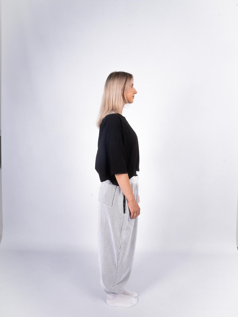 CLUB PANT „CUFFED“ schwarz