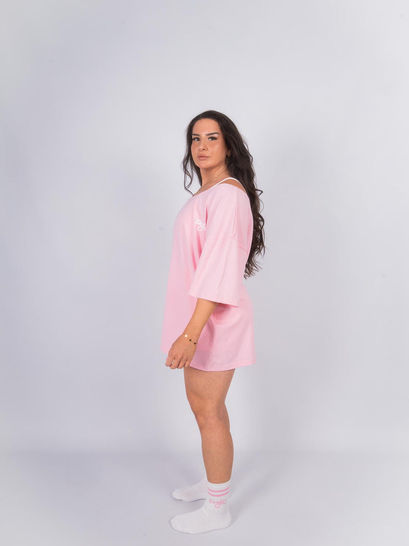 CLUB TEE „OFF SHOULDER“ rosa