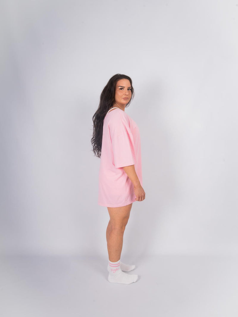 CLUB TEE „OFF SHOULDER“ rosa