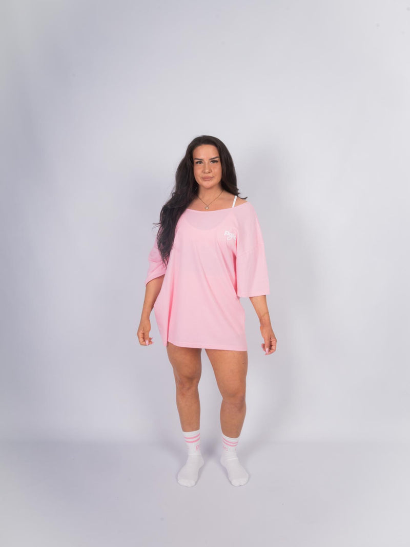 CLUB TEE „OFF SHOULDER“ rosa