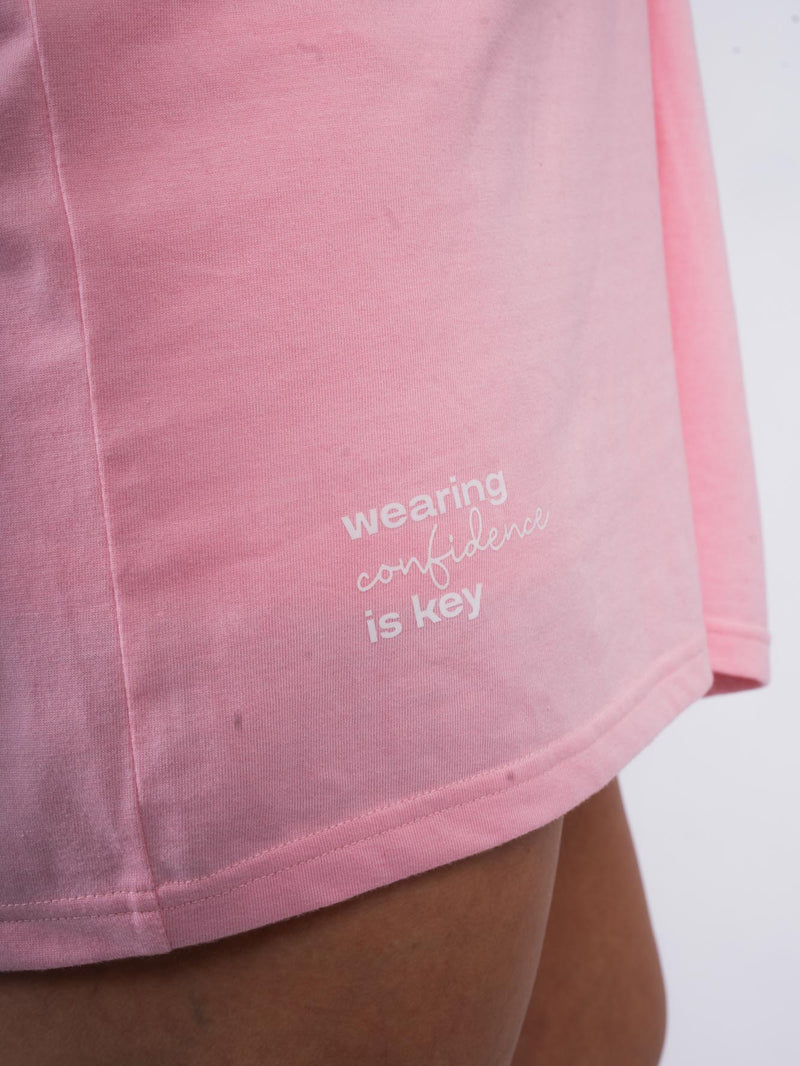 CLUB TEE „OFF SHOULDER“ rosa
