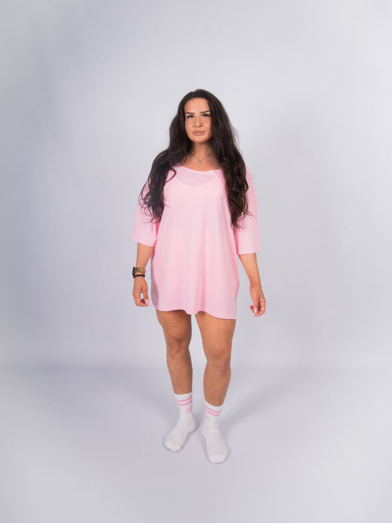 CLUB TEE „OFF SHOULDER“ rosa